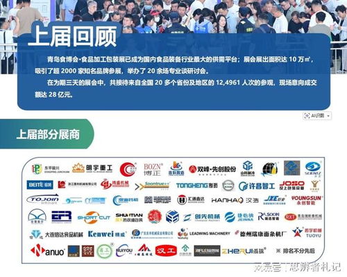 2026中国青岛食品机械展 食品加工与包装机械盛会，赋能产业智能化升级